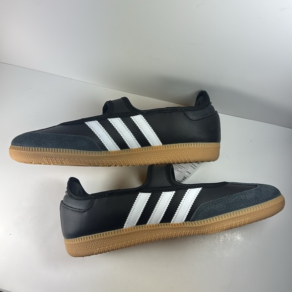 Adidas Samba Black White Velcro Women’s Size 7 Sneakers Mary Jane Shoes - Picture 7 of 12